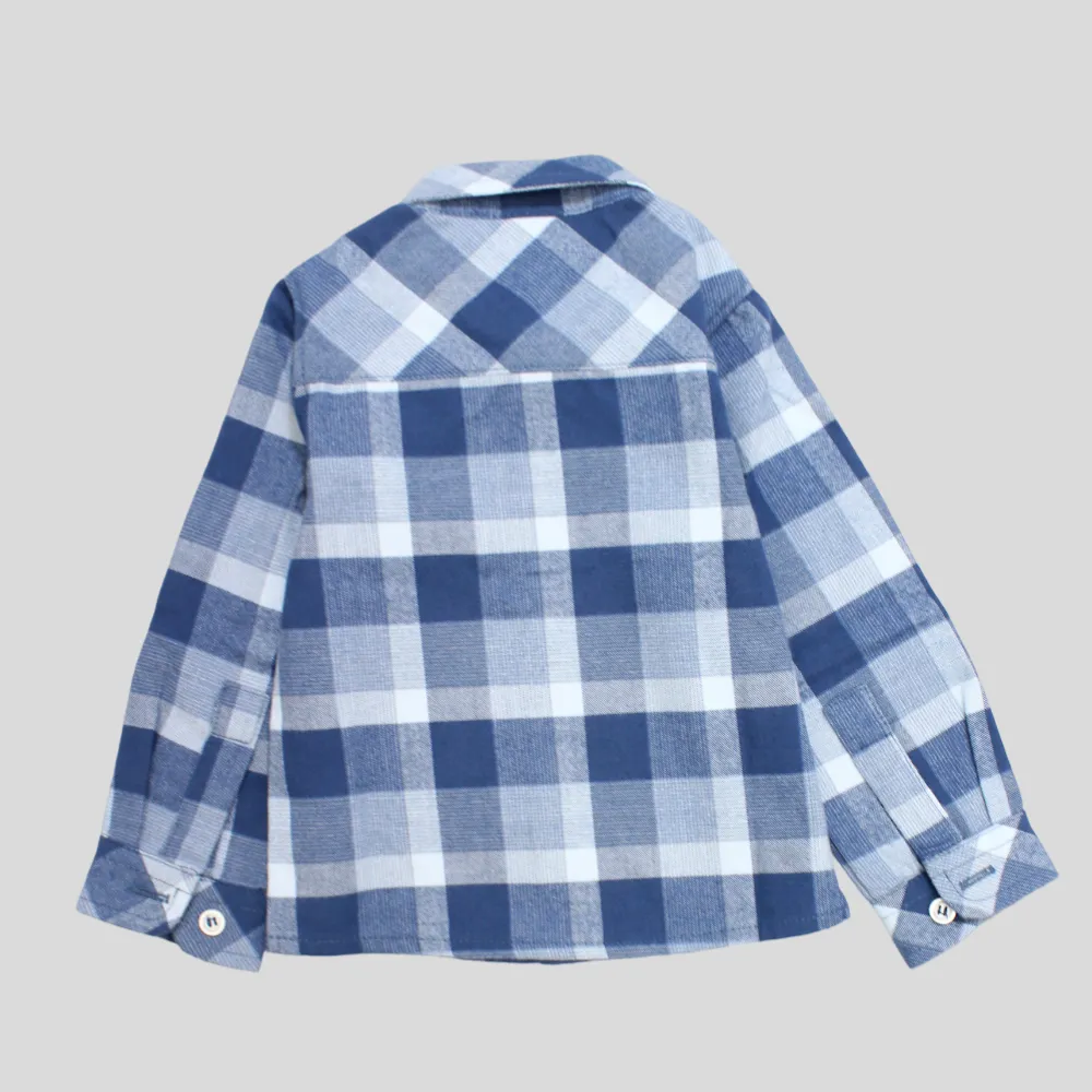 Checkered Long-Sleeved Shirt