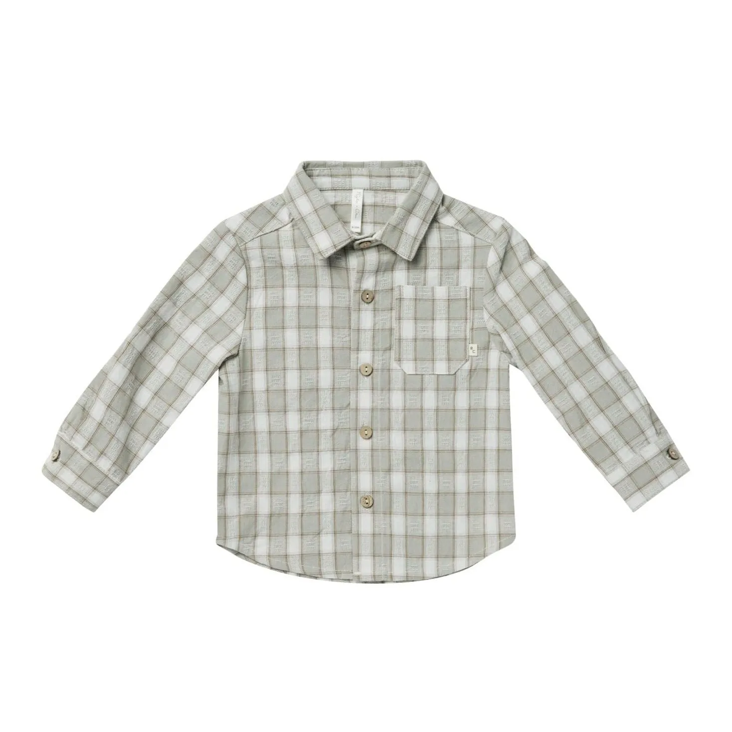 Collared Shirt - Pewter Plaid by Rylee   Cru - FINAL SALE