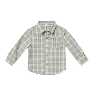 Collared Shirt - Pewter Plaid by Rylee   Cru - FINAL SALE