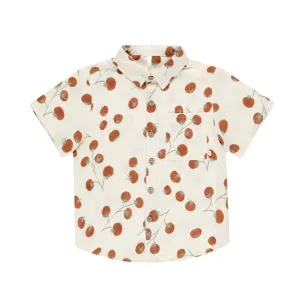 Collared Short Sleeve Shirt - Tomatoes by Rylee   Cru
