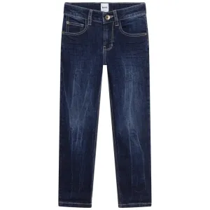 Colour Fade Dark Denim Trousers