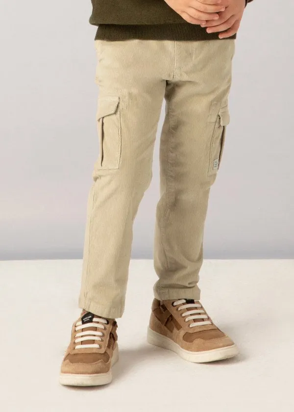 Corduroy Cargo Pants - Sand by Mayoral - FINAL SALE