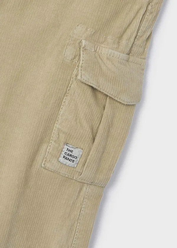 Corduroy Cargo Pants - Sand by Mayoral - FINAL SALE