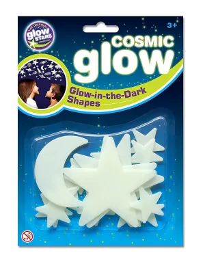 Cosmic Glow Moon and Stars