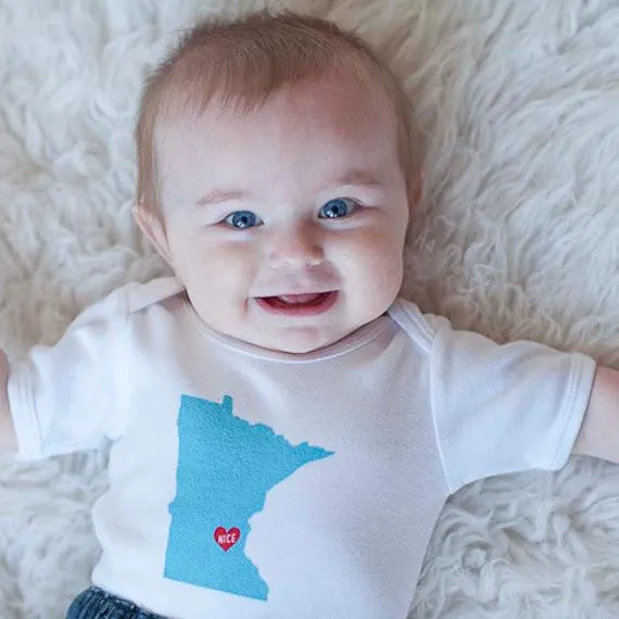 Cotton Bodysuit - Minnesota Nice by Sweetpea   Co