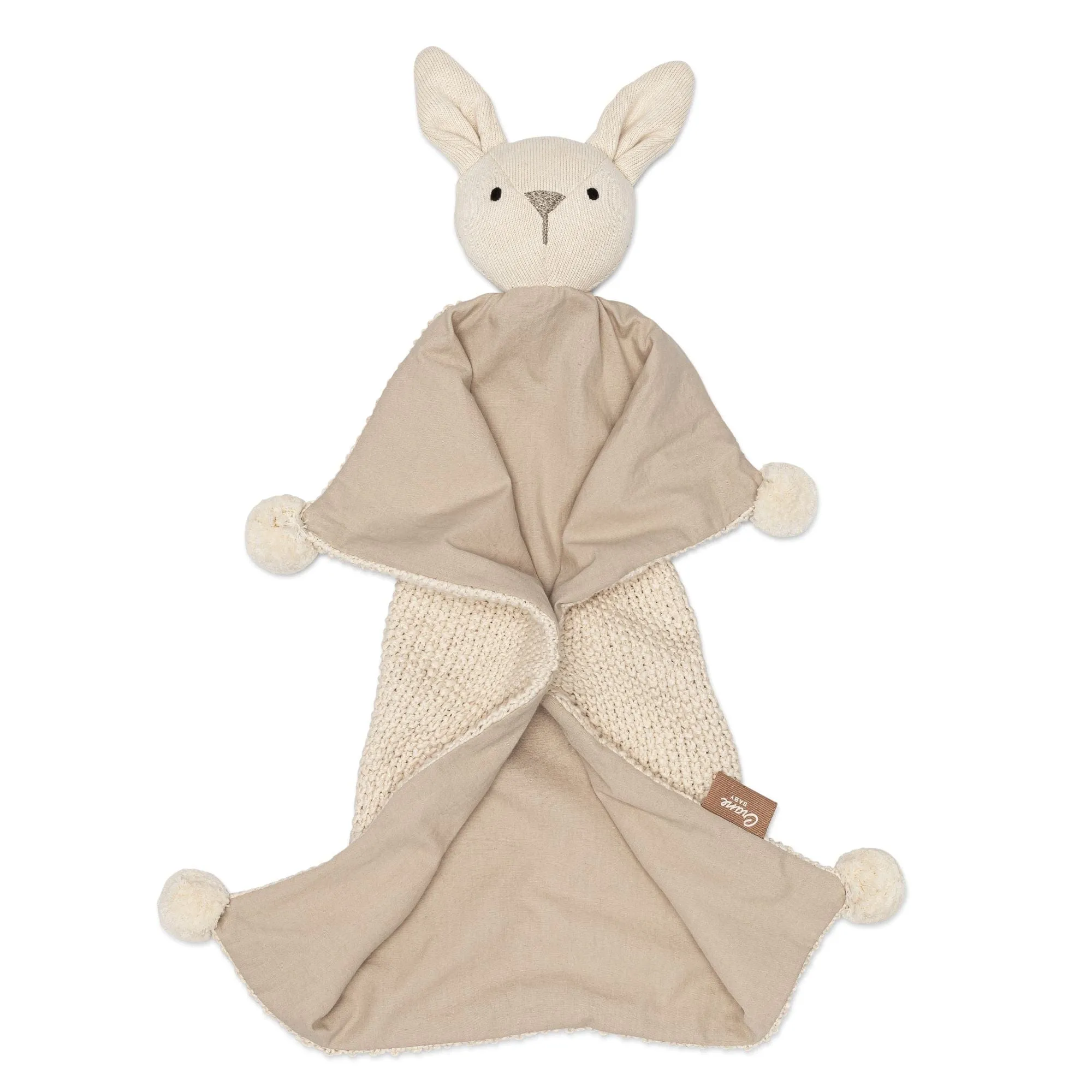 Crane Baby Avery Organic Baby Lovey Blanket (Ollie The Bunny)