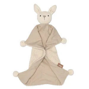 Crane Baby Avery Organic Baby Lovey Blanket (Ollie The Bunny)