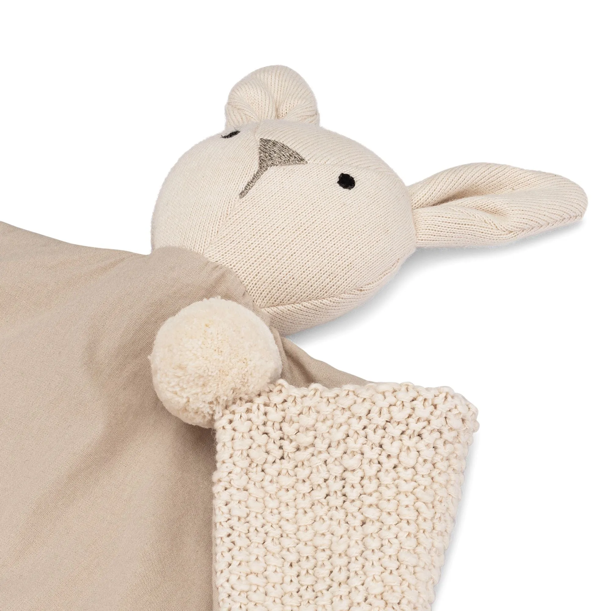Crane Baby Avery Organic Baby Lovey Blanket (Ollie The Bunny)