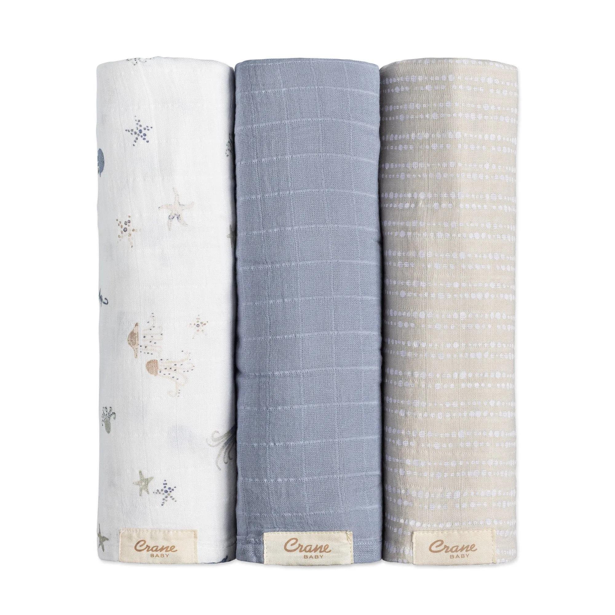 Crane Baby Cove 3-pc. Swaddle Set