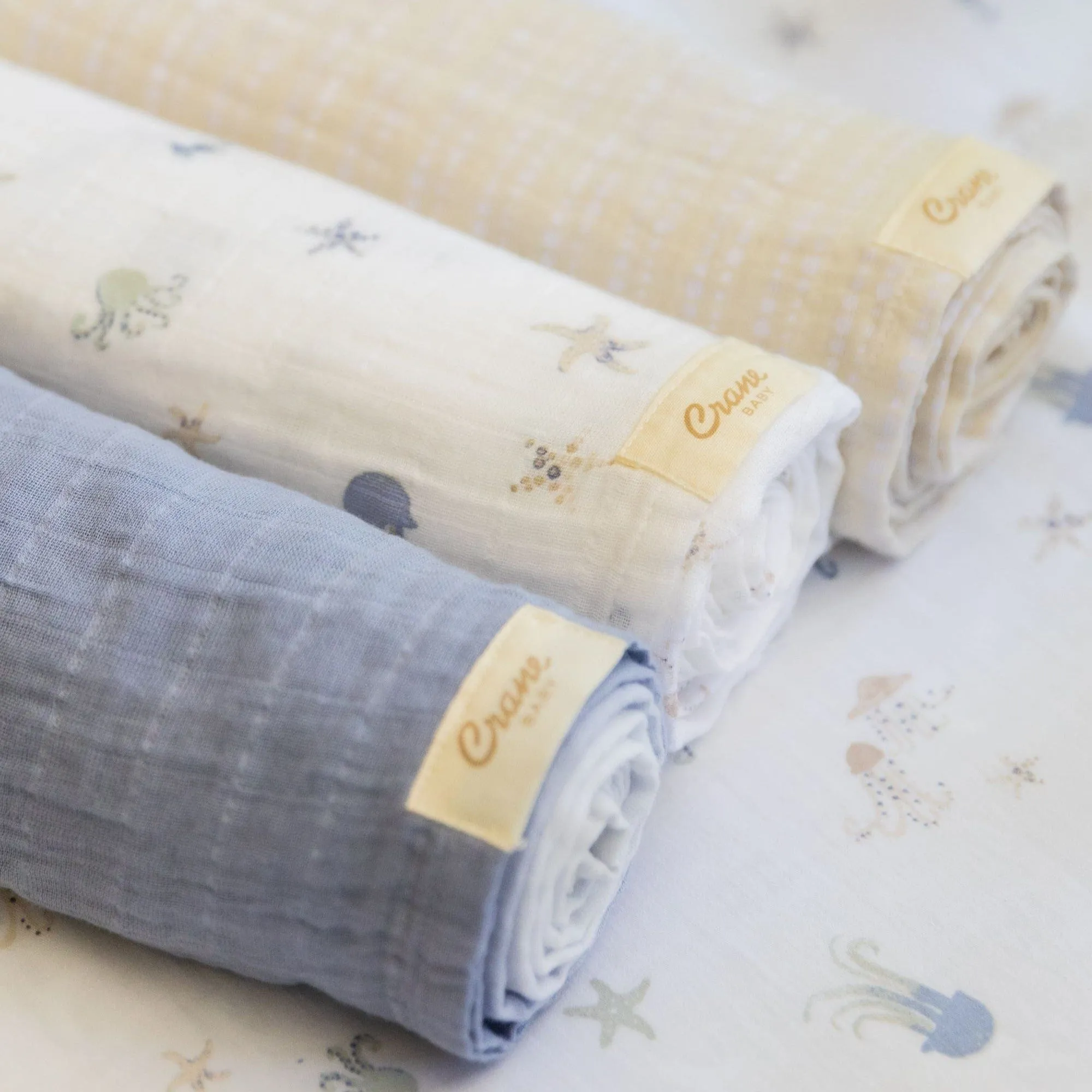 Crane Baby Cove 3-pc. Swaddle Set