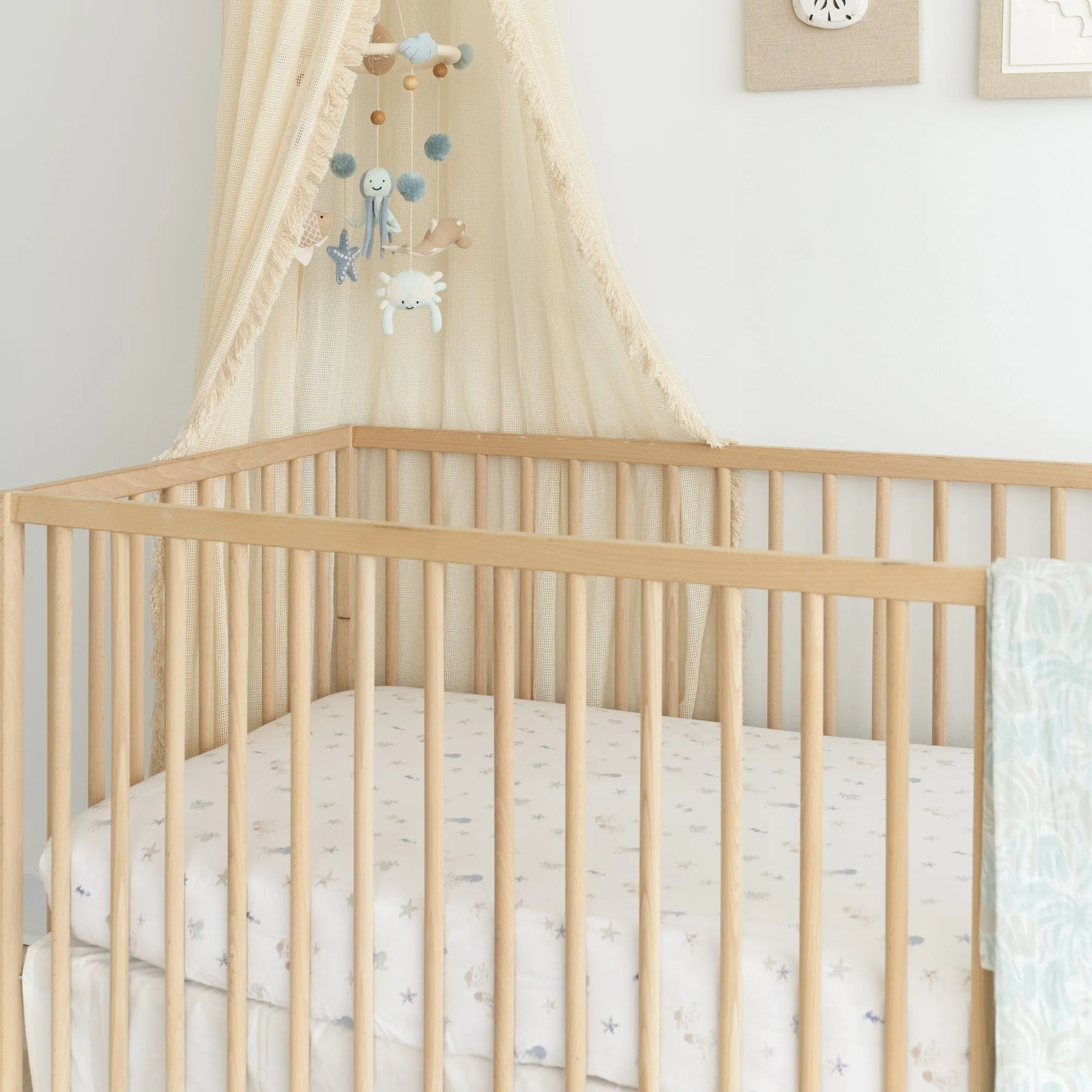 Crane Baby Cove Fitted Crib Sheet