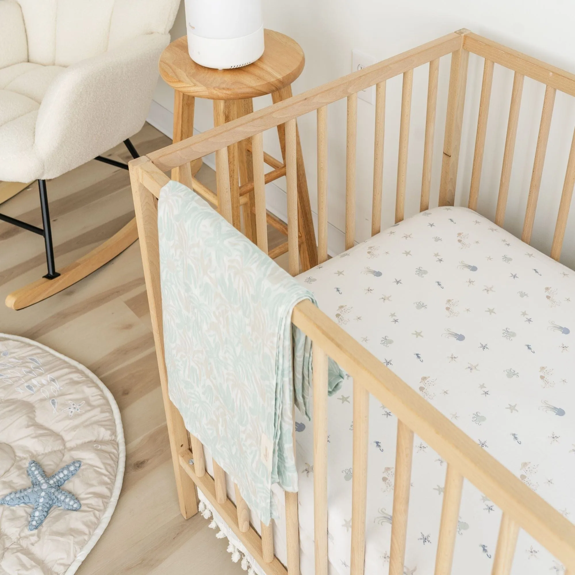 Crane Baby Cove Fitted Crib Sheet