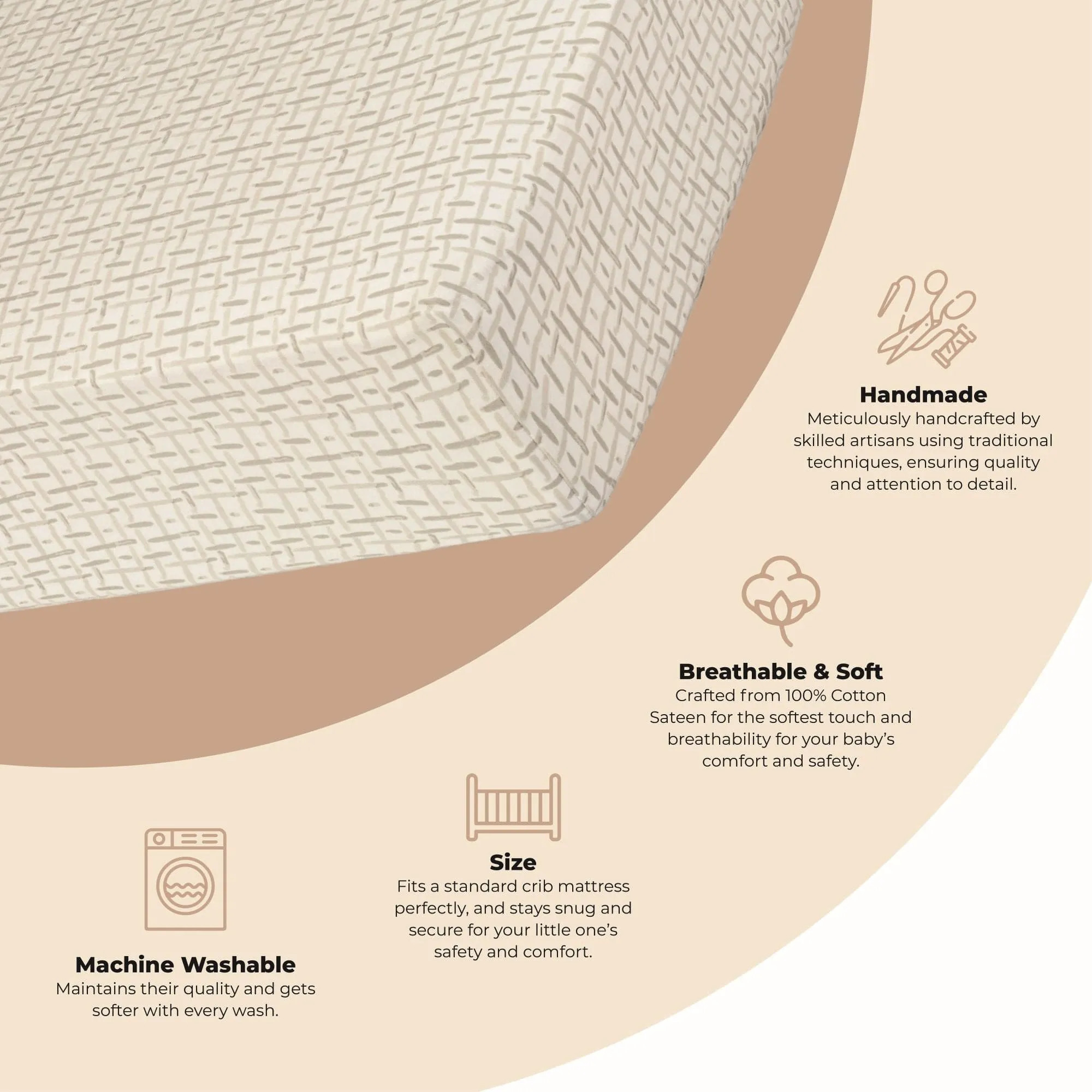 Crane Baby Cove Fitted Crib Sheet