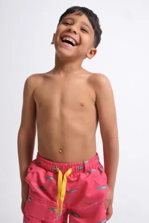 Crocodiles Coral Swim Suit