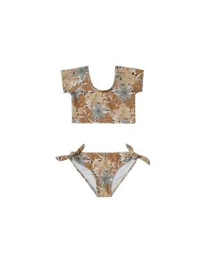cropped rashguard set || safari floral
