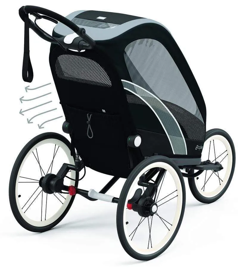 Cybex ZENO Multisport Trailer (One Box) - All Black