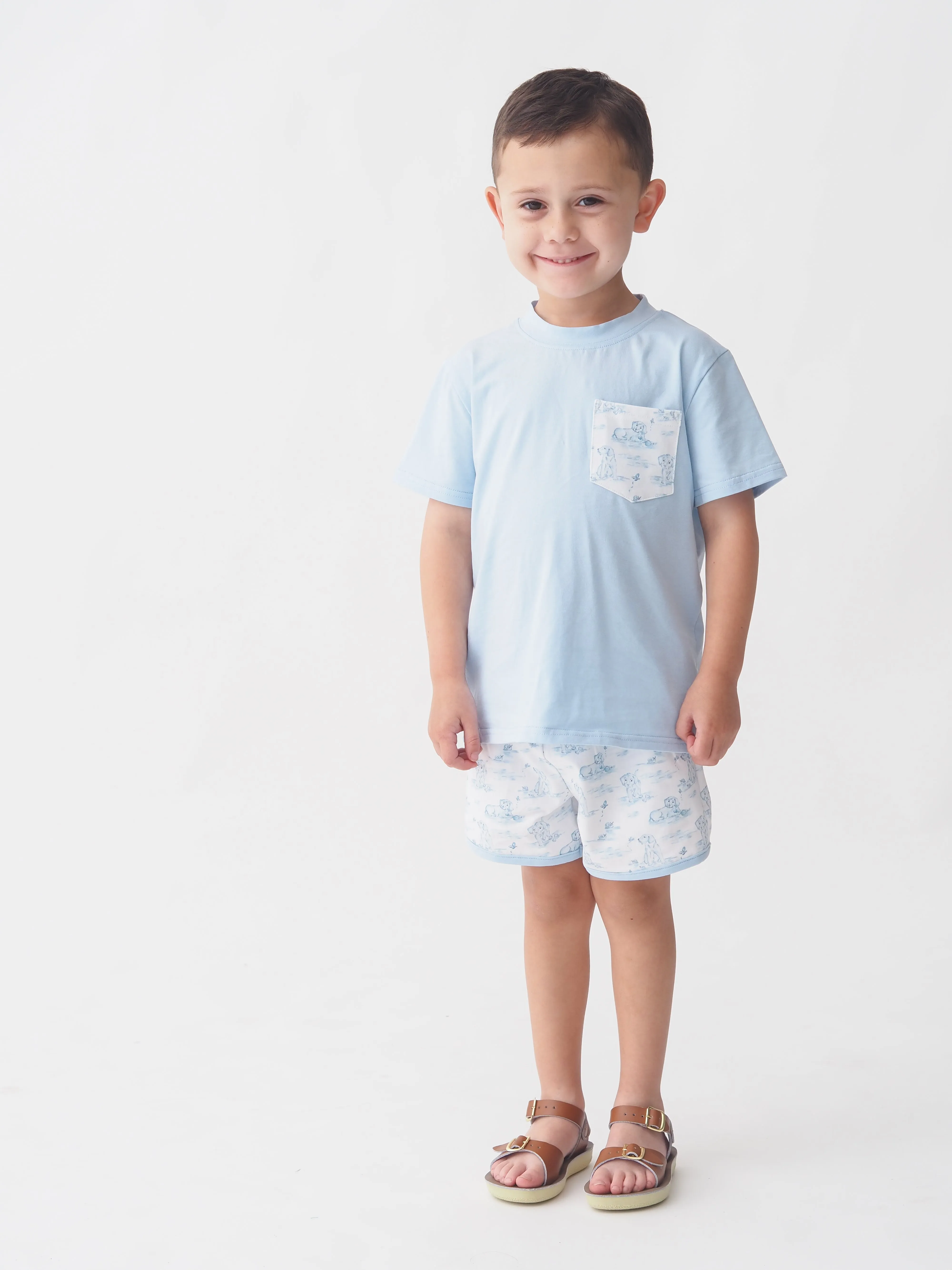 Cypress Row Snips & Snails Boys Play Pocket Short Set