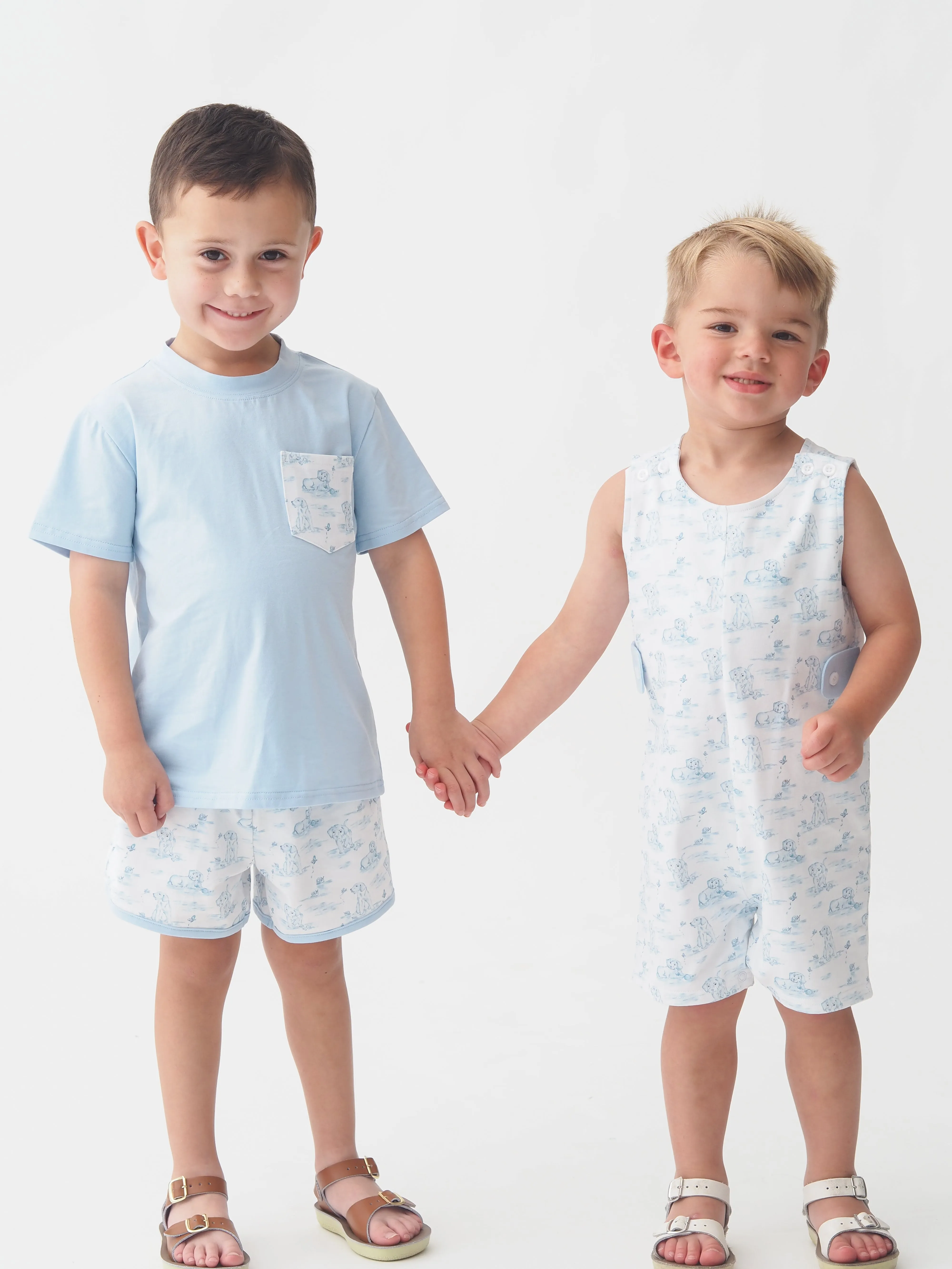 Cypress Row Snips & Snails Boys Play Pocket Short Set