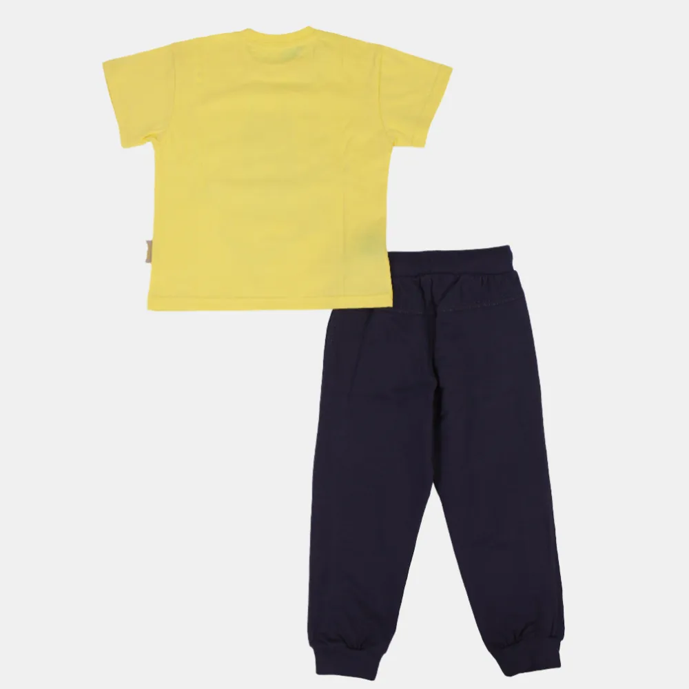 Dark Knight Boys Short-Sleeved Cotton Pajama Set