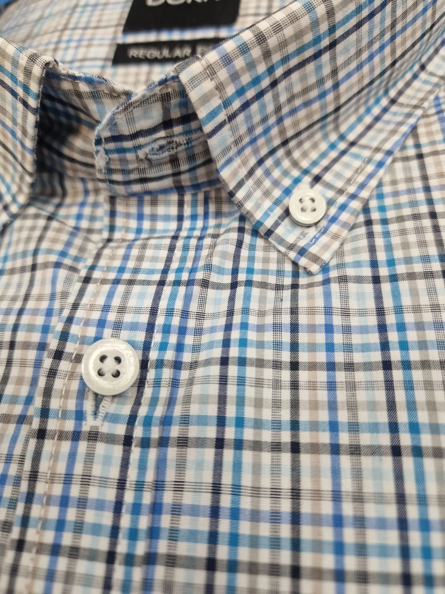 D.C.R.K. Creek Blue & Beige Check Shirt Blue