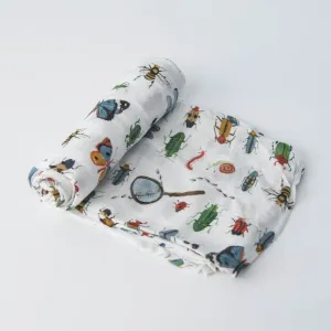 Deluxe Bamboo Single Swaddle - Bugs by Little Unicorn