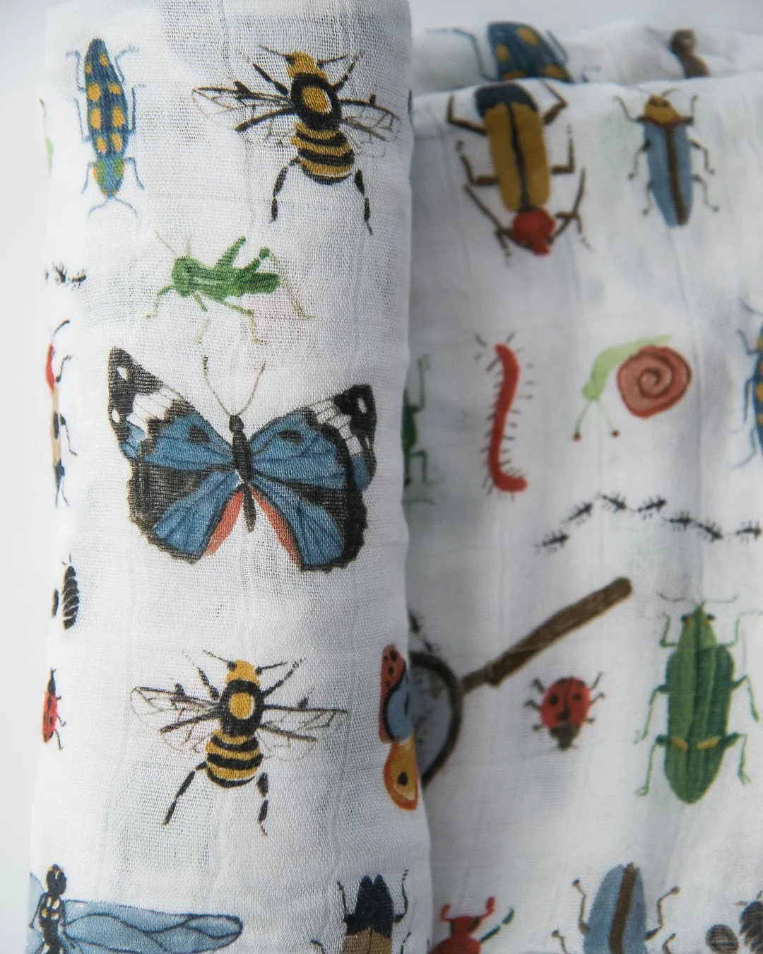 Deluxe Bamboo Single Swaddle - Bugs by Little Unicorn