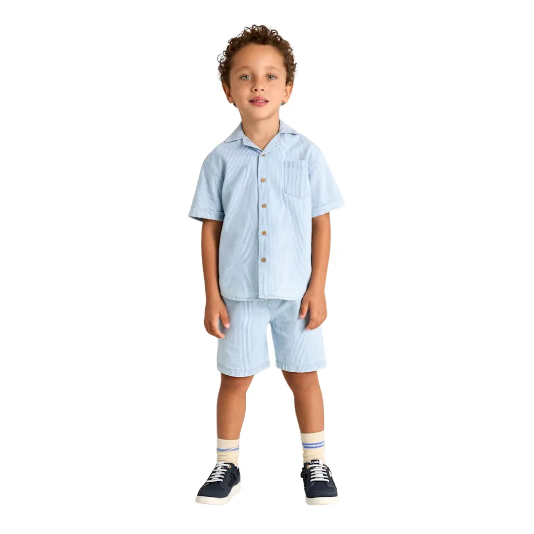 Denim Bermuda Shorts - Stripes by Mayoral
