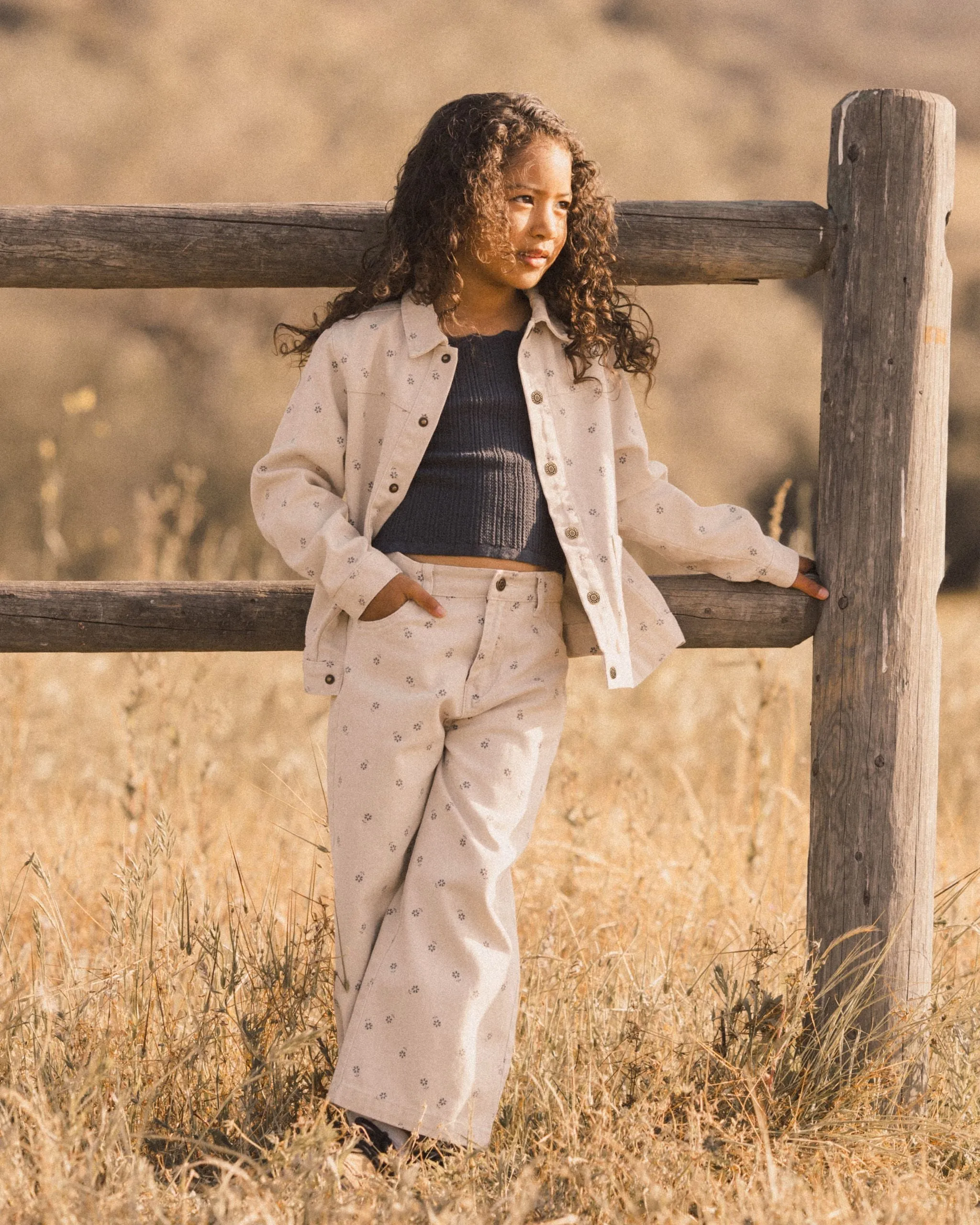 Denim Chore Coat || Blue Daisy