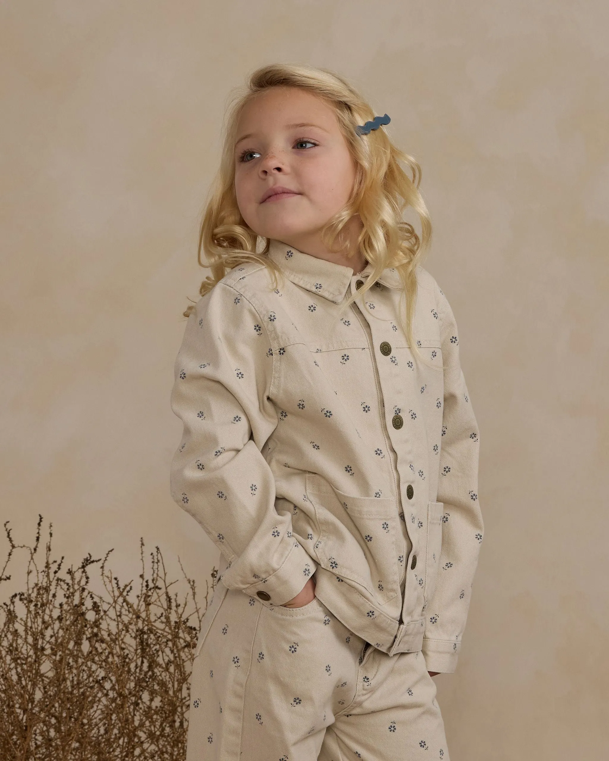 Denim Chore Coat || Blue Daisy