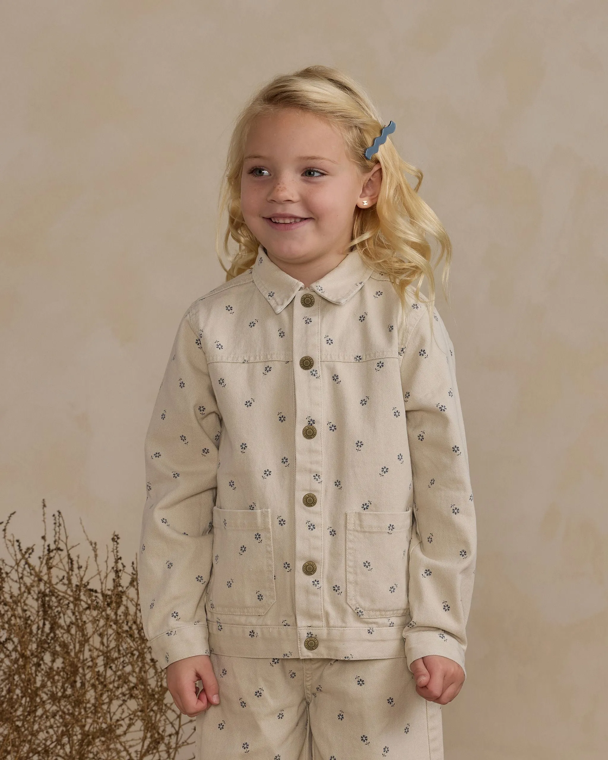Denim Chore Coat || Blue Daisy