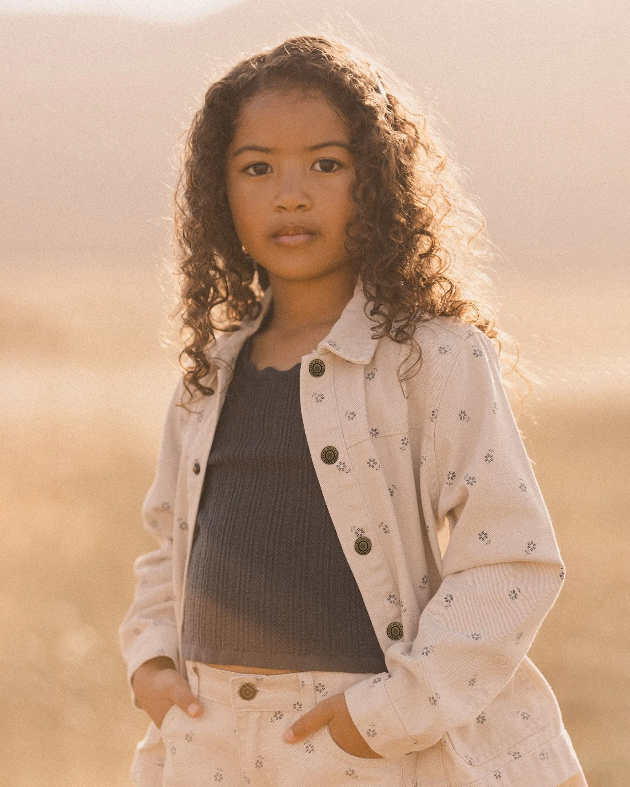 Denim Chore Coat || Blue Daisy