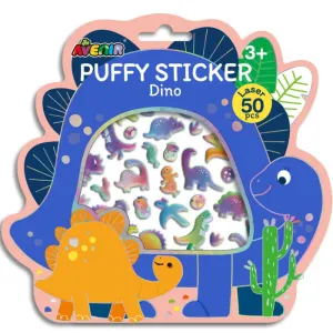 Dino puffy Stickers