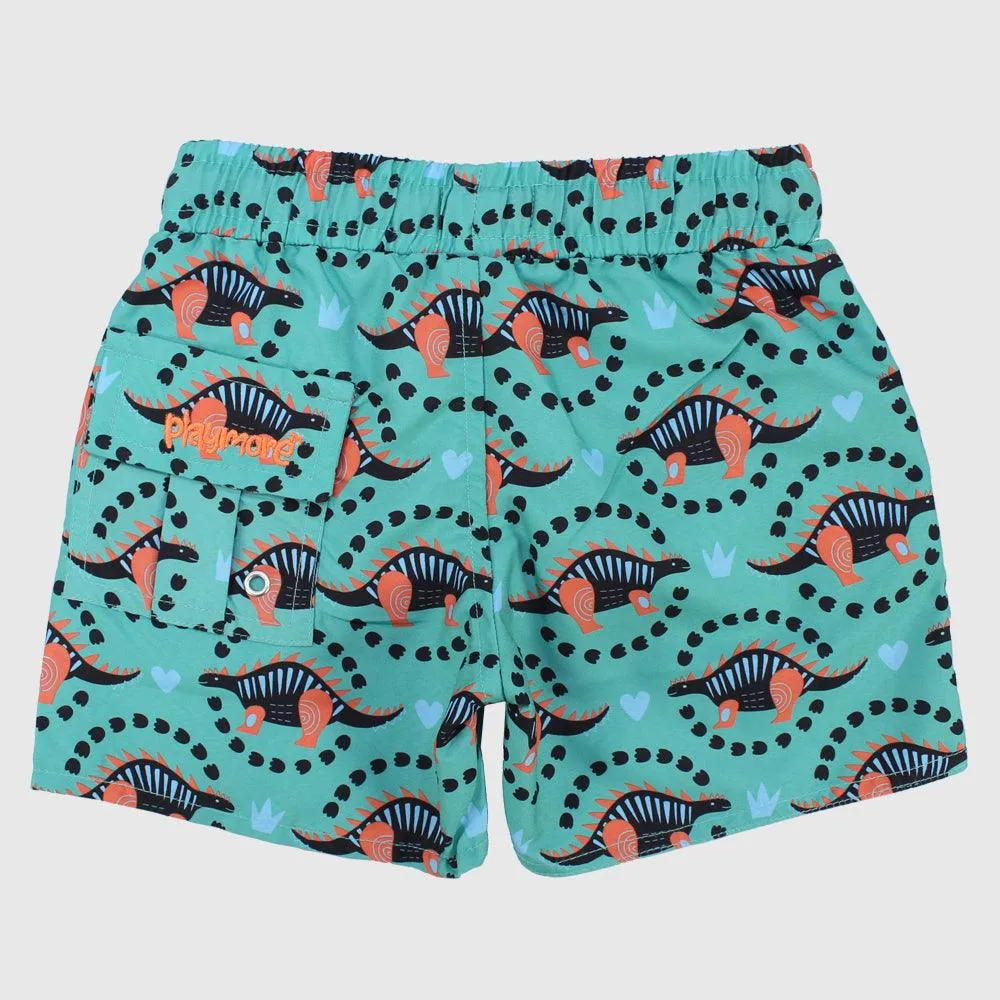 Dino Turquoise Swim Suit