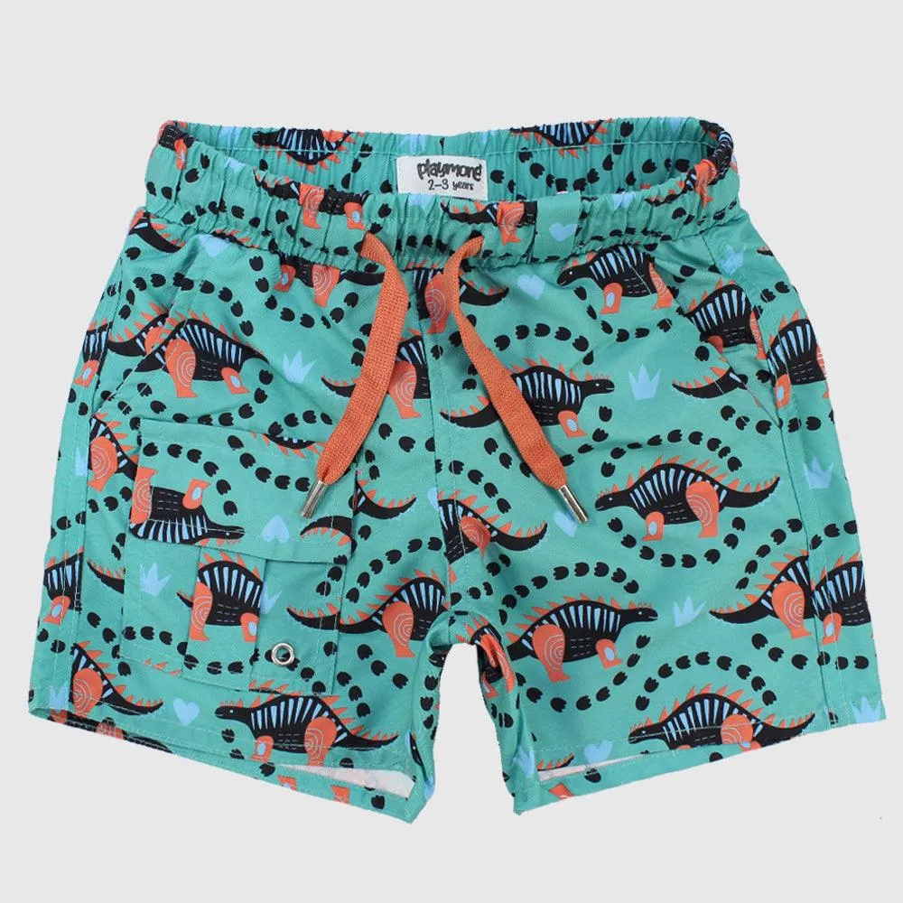 Dino Turquoise Swim Suit