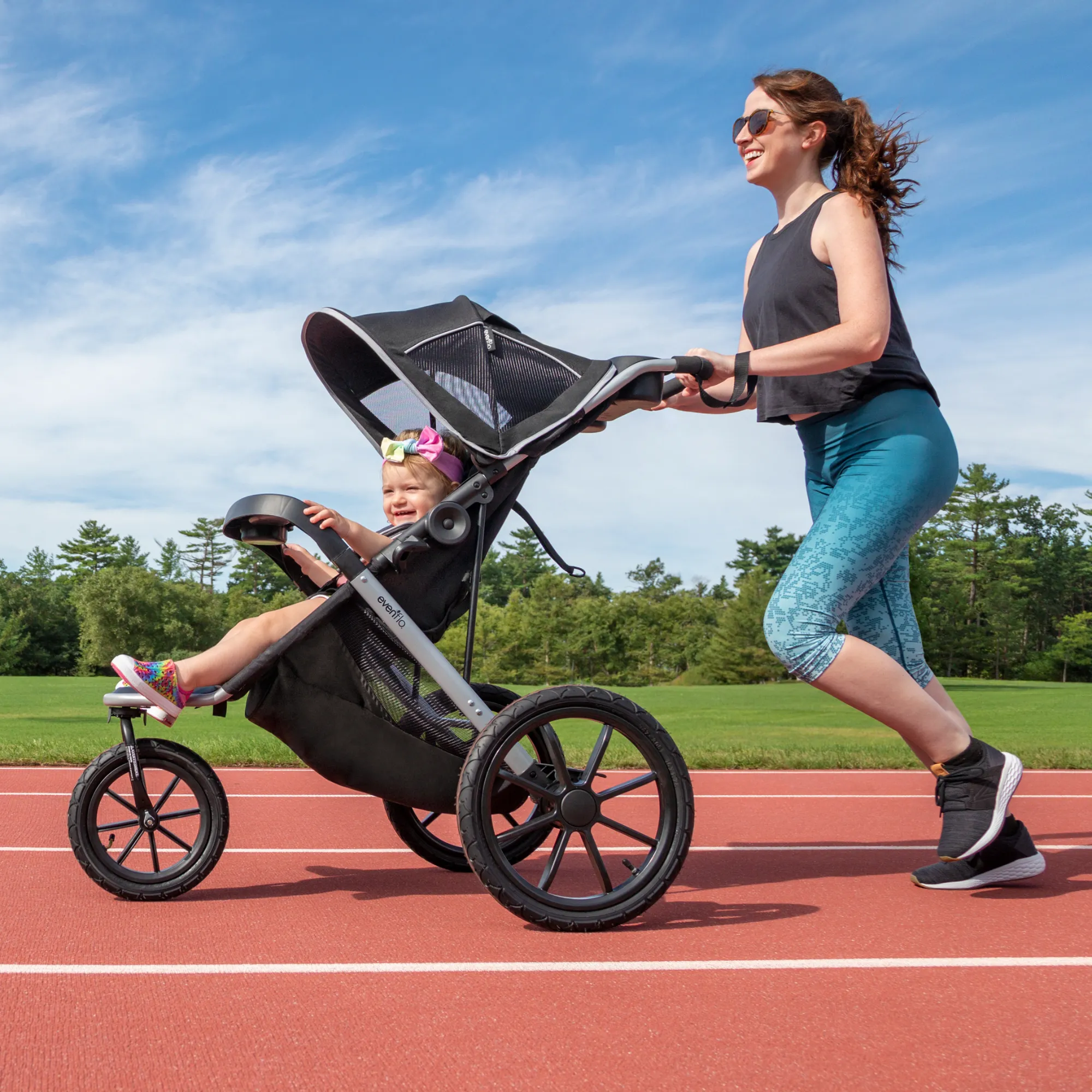 EVENFLO Victory Plus Jogging Stroller Travel System with LiteMax Infant Car Seat