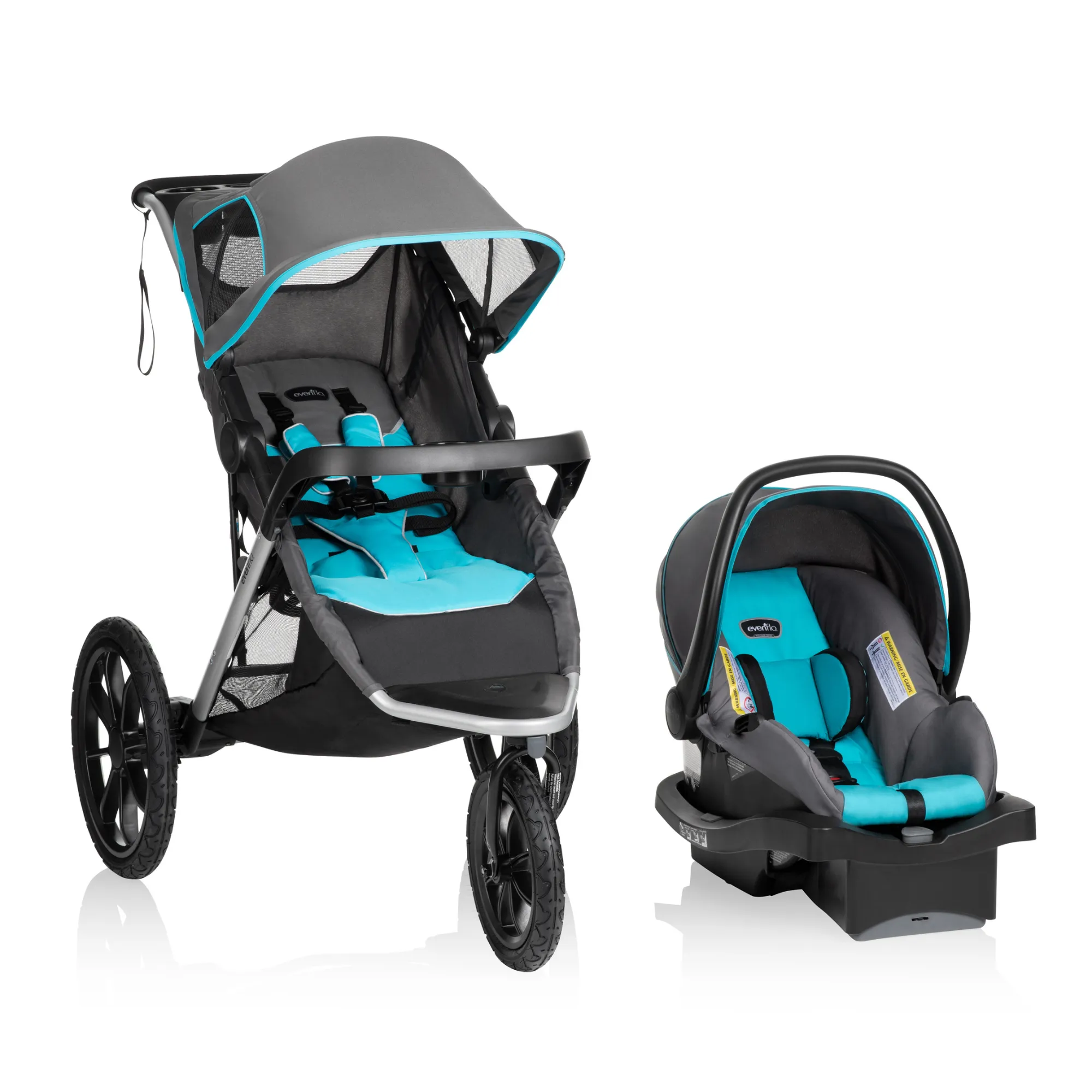 EVENFLO Victory Plus Jogging Stroller Travel System with LiteMax Infant Car Seat