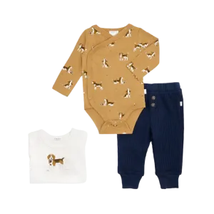 FIRSTS Beagle Print 3-Piece Set
