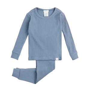 FIRSTS Royal Denim Modal Rib Infant PJ Set