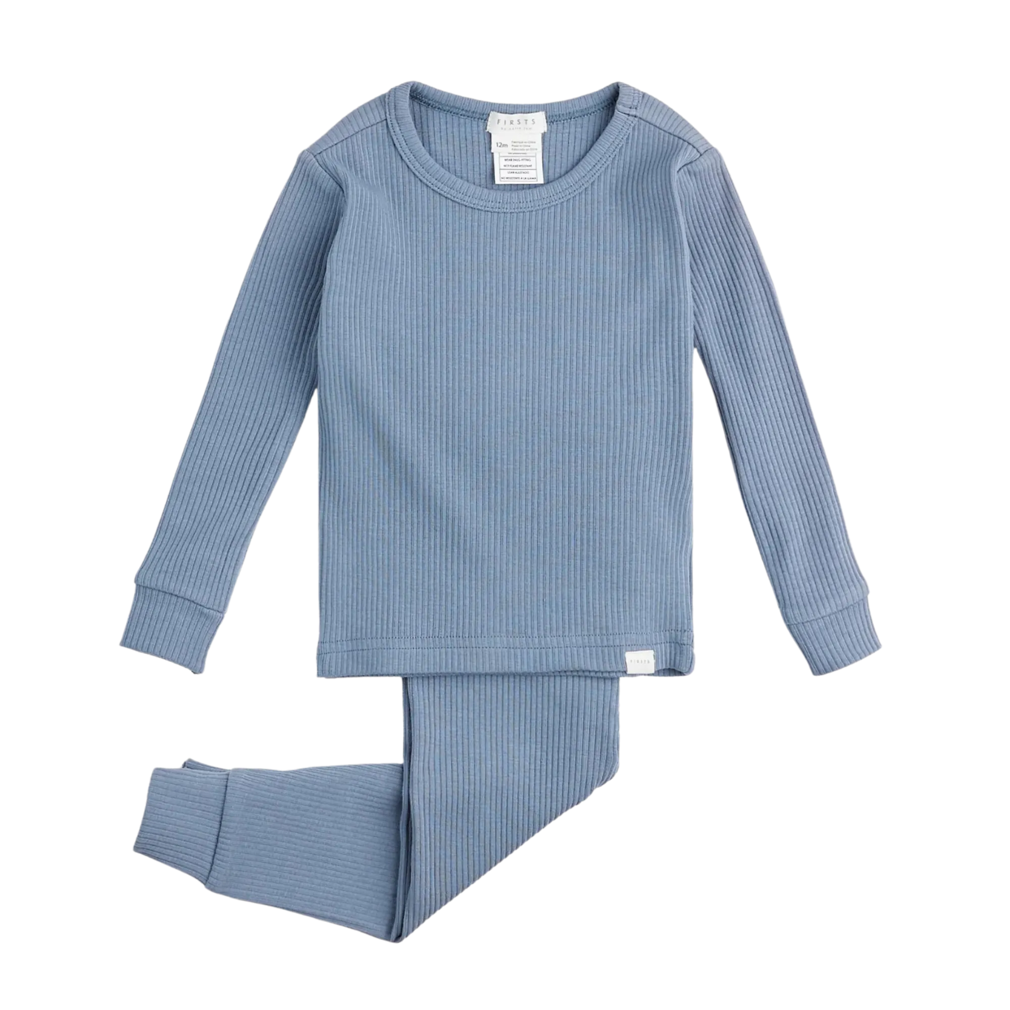 FIRSTS Royal Denim Modal Rib Infant PJ Set