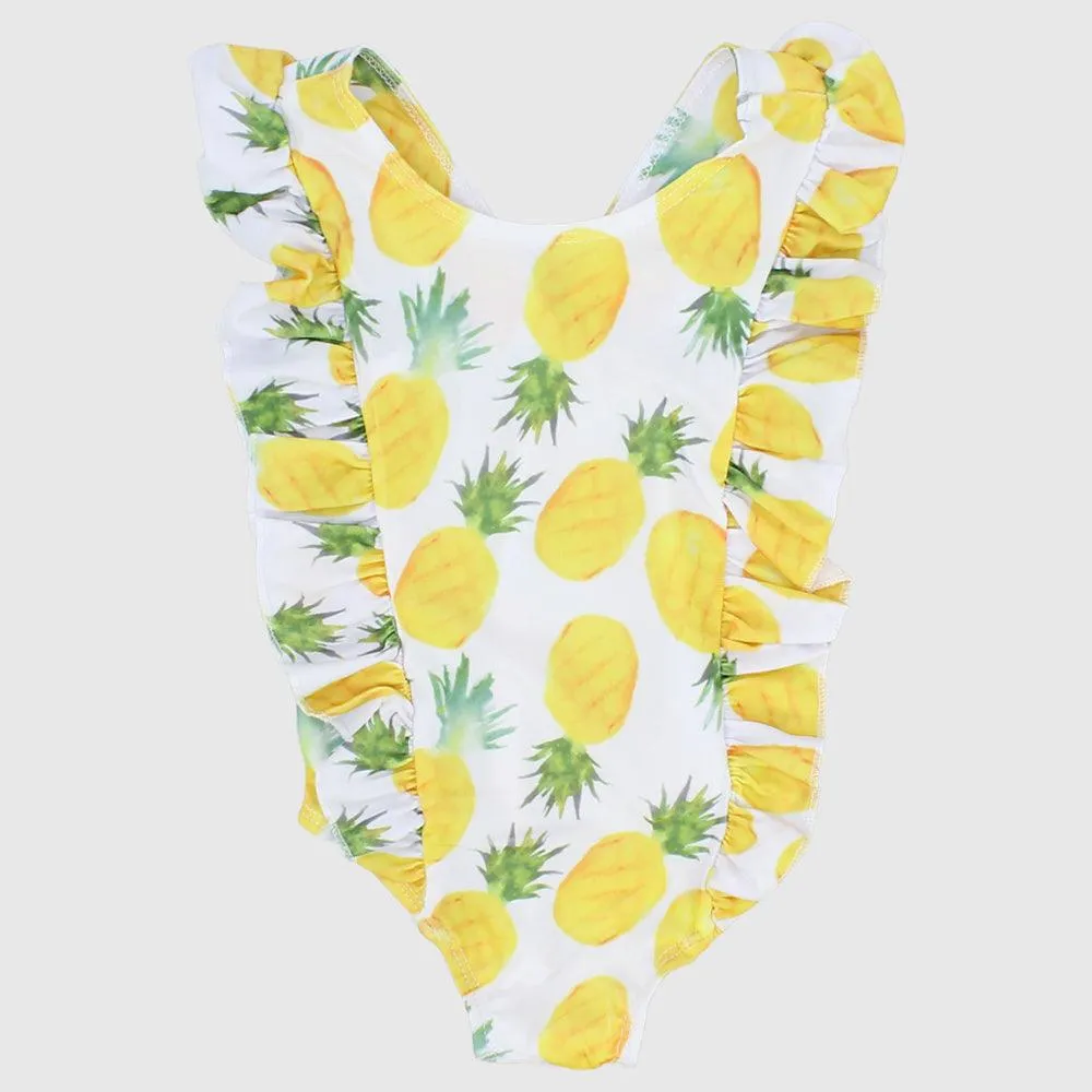 Fresh Pineapple One-Piece Swim Suit