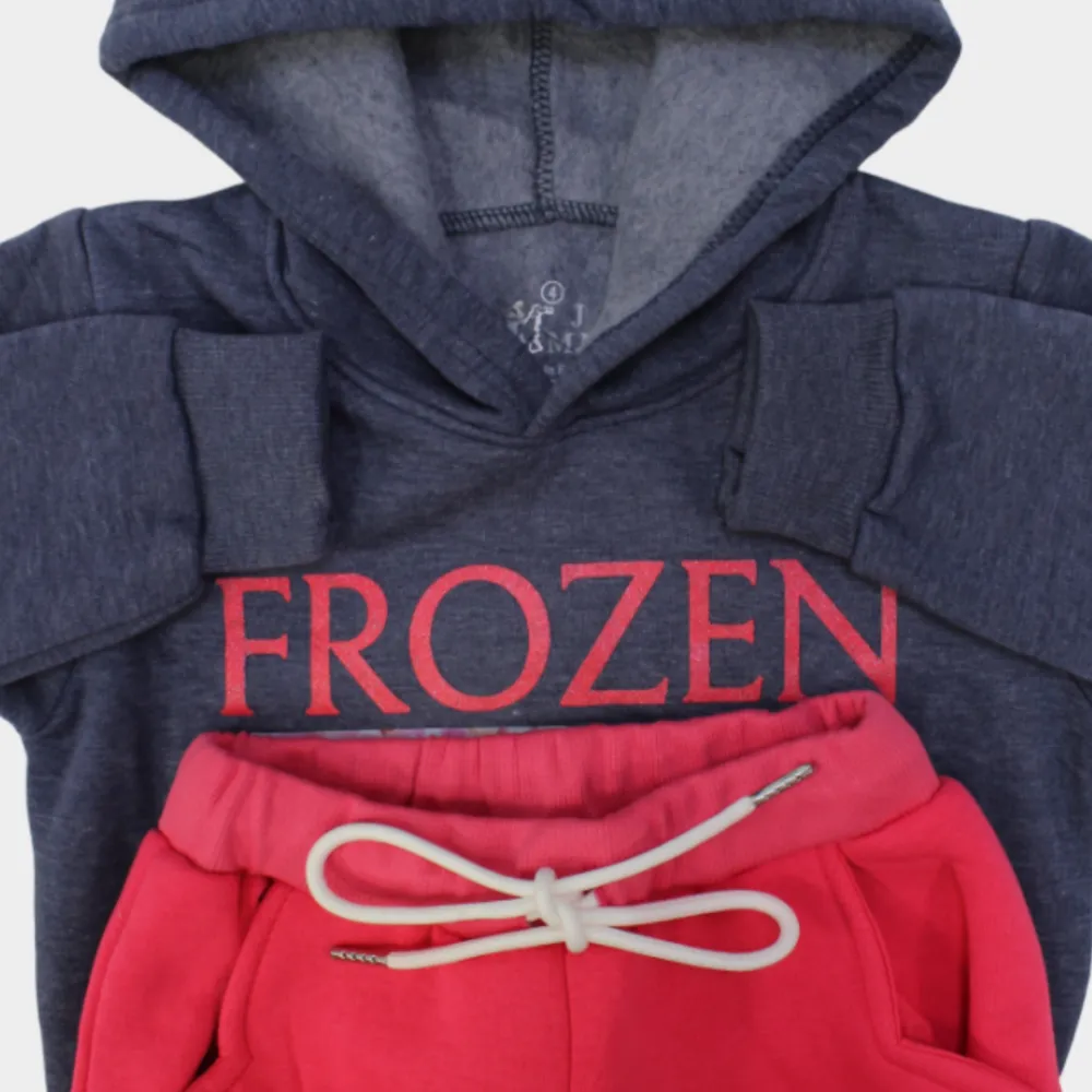 Frozen Long-Sleeved Hooded Fleeced Pajama