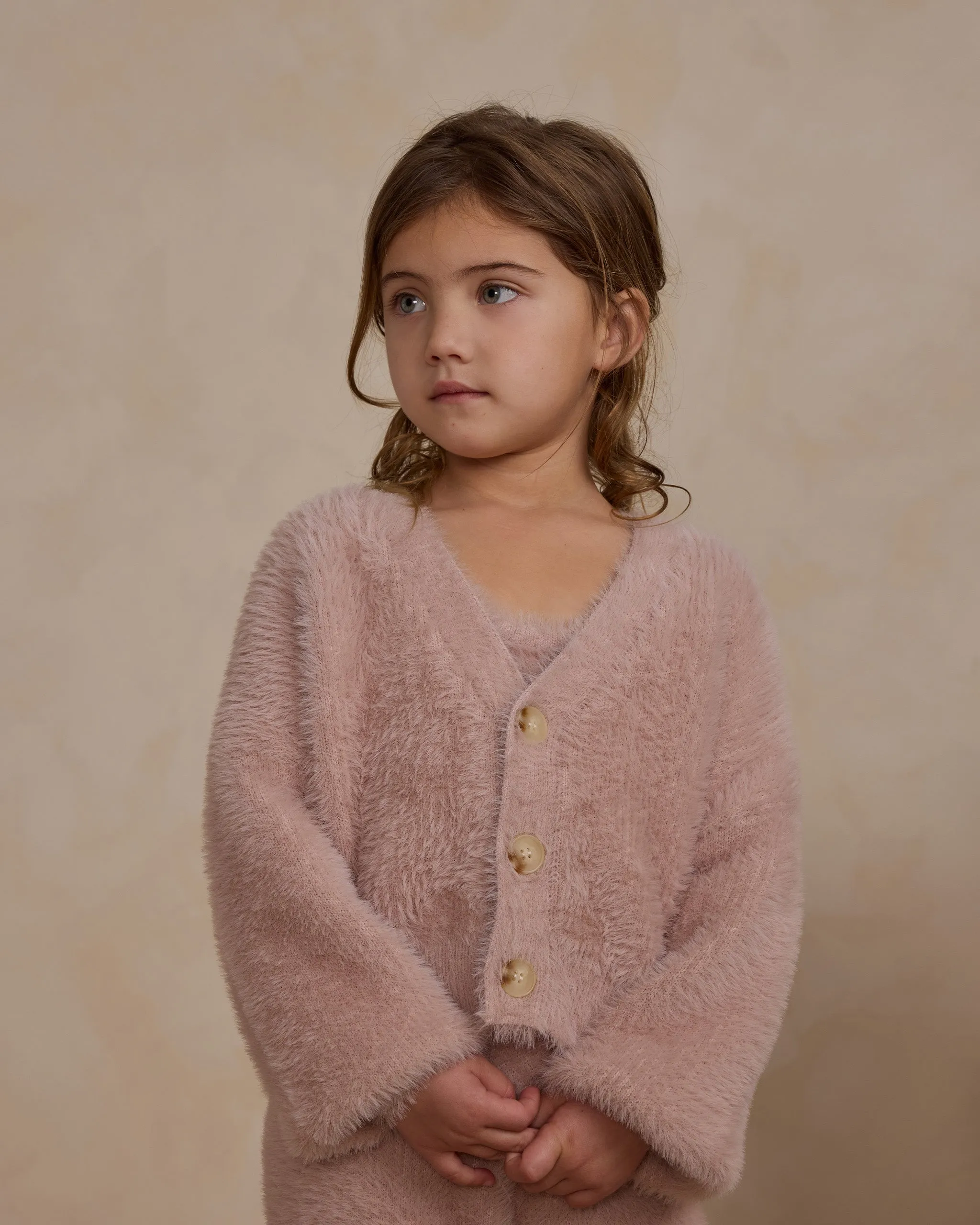 Fuzzy Knit Set || Blush