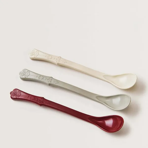 Garbo&Friends Spoons (set of 3) - Maroon
