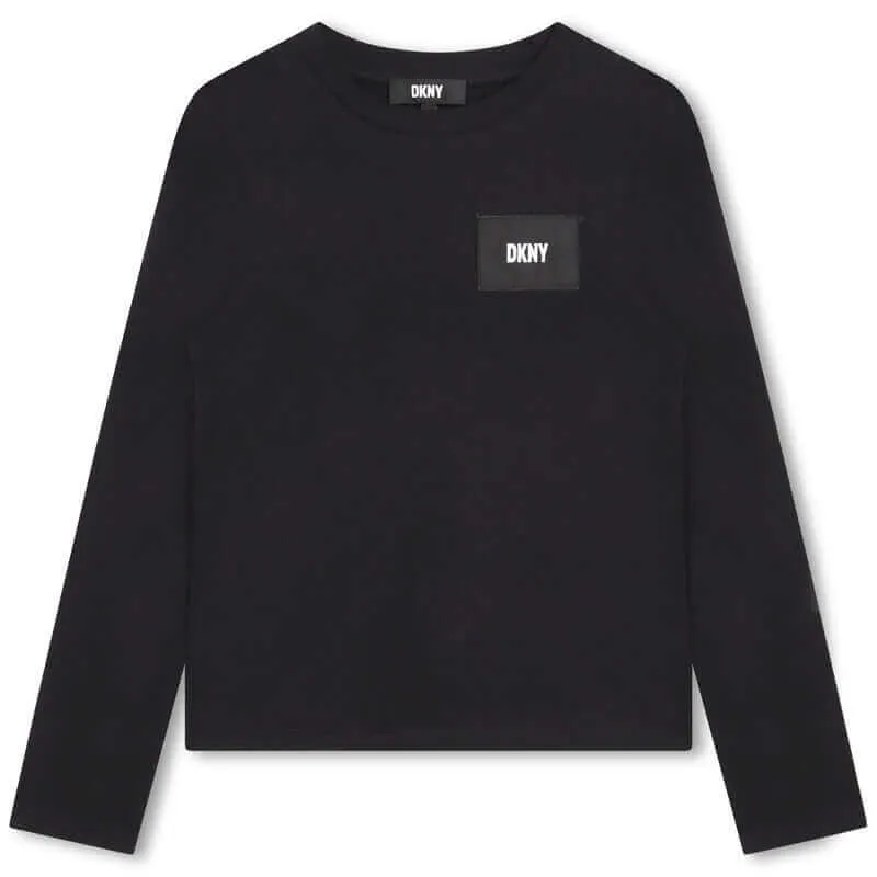 Girls Black Long Sleeve T-Shirt