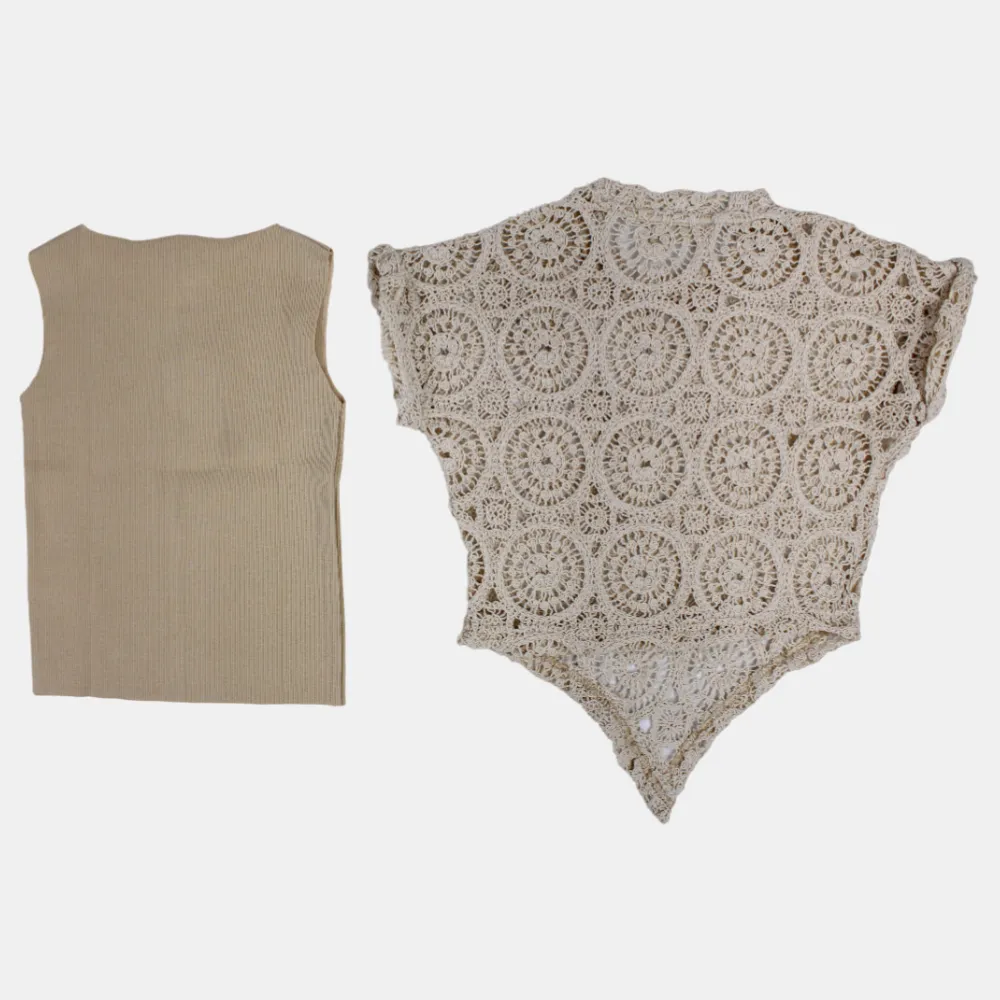 Girls' Cotton Blouse with Lace Details