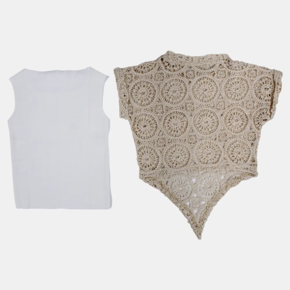 Girls' Cotton Blouse with Lace Details