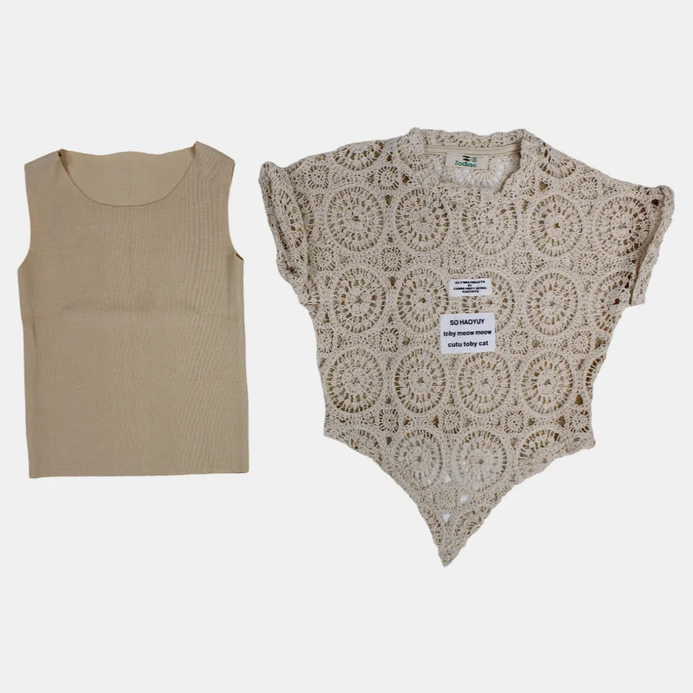 Girls' Cotton Blouse with Lace Details