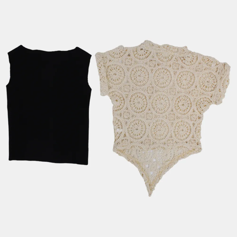 Girls' Cotton Blouse with Lace Details