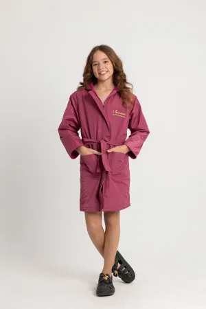 Girls' Waterproof Swim Robe – Cashmere Pink