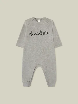 Grey Melange CHOCOLATE  Playsuit